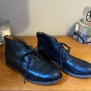 Rag & Bone black leather lace up ankle booties women’s 9